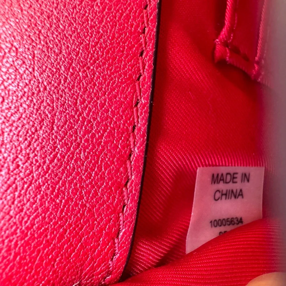 Tory Burch Georgia Turn Lock Mini Bag Red Crossbody